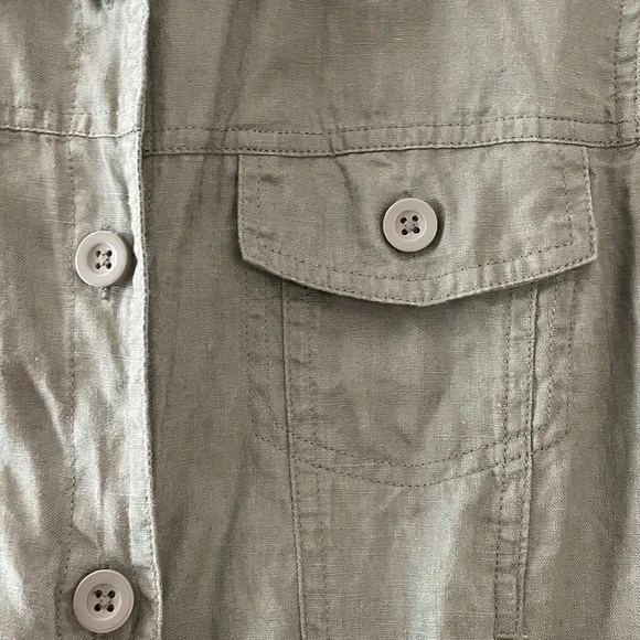 Quince 100% European Linen Jacket, Light Cargo - Picture 5 of 7